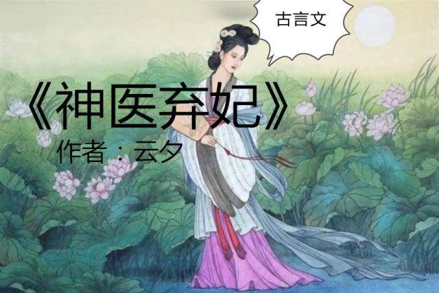 女神医文《神医弃妃》《神医弃女》《神医毒妃》《神医嫡女》爆红